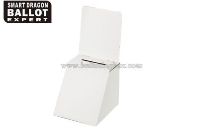 China Folding Recycled cardboard voting boxes raffle ticket collection boxes custom for sale