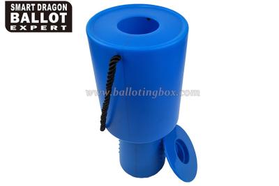 China Round Handheld Polypropylene Plastic Collection Box Color customization for sale