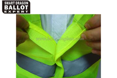 China High Visibility Security Reflective Vests With Reflective Srips Uniforms Clothing for sale