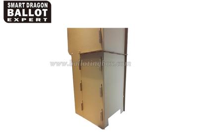 China OEM / ODM Cardboard Voting Booth Outdoor Election Booth Eco-Friendly Material for sale