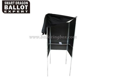 China Metal Black Polling Booth Cardboard Voting Booth Election Platform for sale