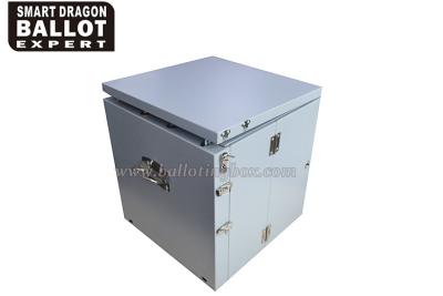 China Uso de votación plegable portátil de la caja de sugerencia de la seguridad del metal de la caja de la elección de los gris plateados en venta