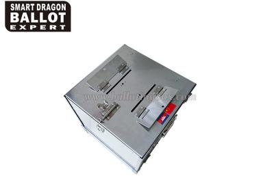 China Metal Safety Suggestion Box  40*40*40cm Election Ballot Box Silver Gray for sale