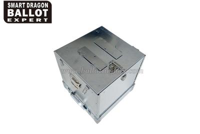 China Silver Gray Metal Ballot Box Suggstion Box Desktop Ballot Box for sale