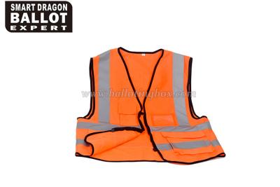 China Knitted Fabric Material Reflective Safety Jacket / Luminescent High Visibility Workwear for sale