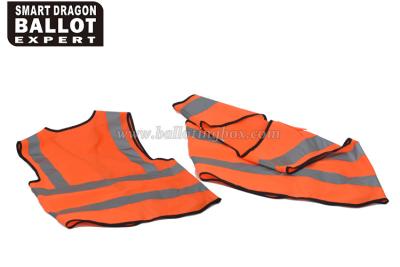 China Reflective Safety Vest with Front Closure Zipper Knitted Fabric Material for sale