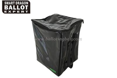 China Recycled Collapsible Ballot Box , Long 35.5cm Foldable Pvc Election Bag for sale