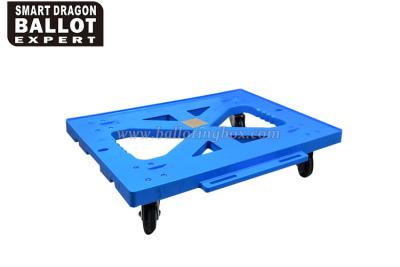 China Hand Pull Plastic Moving Trolley For Apparel Stores Load Capacity 150 - 250kg for sale