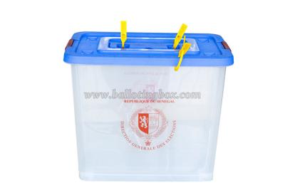 China Capacity 60L - 70L Plastic Ballot Box With Lock Top 54.5 x 39.5cm for sale