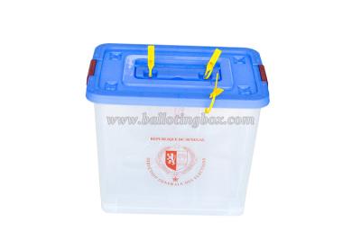 China Polypropylene Plastic Election Ballot Boxes With Security Seal Height 44.5cm for sale