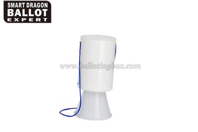 China Fundraising White Plastic Charity Boxes PP HDPE Acrylic Material for sale