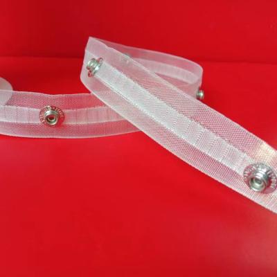 China OEM Service Popular Style Single Classic Hook 100% Polyester Sheer Curtain Tape for sale