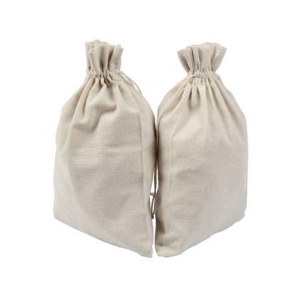 China Recyclable Top Selling Organic Cotton Webbing Drawstring Bags Gift Bags Pouch Dust Bags With Logo for sale