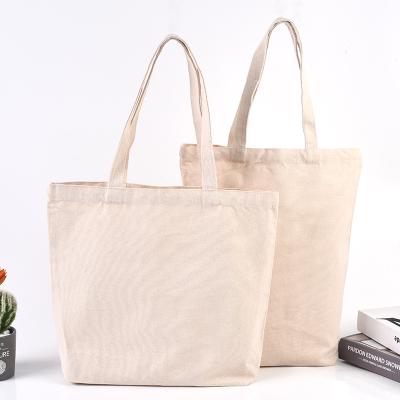 China Fashion Recyclable Reusable Cotton Canvas Printing Tote Bags Custom Eco Friendly Shopping Shopping Bags With Logo for sale