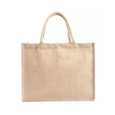 China Eco Recyclable Hot Selling Cloth Carry Bags Women Beach Hand Tote Shopping Handbags Jute Bags With Logo for sale