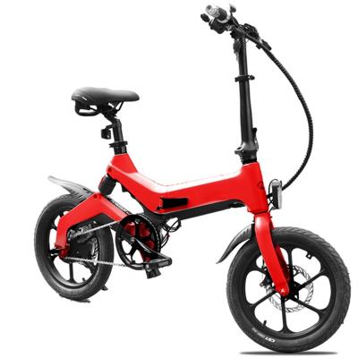 China Magnesium Aluminum Alloy New Design 250w Lithium Battery Mini Folding Electric Bicycle for sale