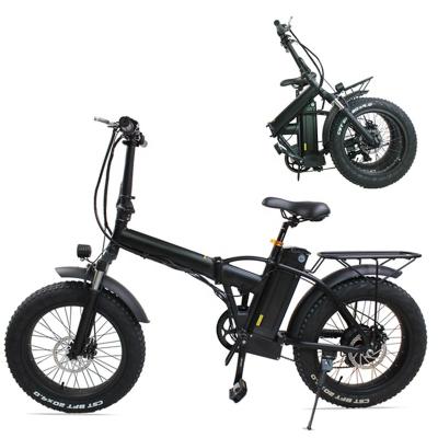 China Aluminum Alloy 500W High Power Good Quality E Bike Folding Fat Row Mountain City Electric Bikes for sale