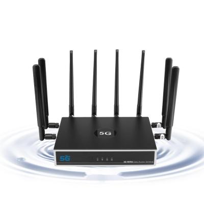 China ENTERPRISE KuWFi 1800Mbps wireless modem wifi 5G router wifi6 100 users dual band CPE wifi router with sim card for sale