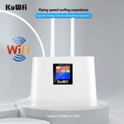 China KuWFi router 4g esterno 4g outdoor router with sim slot and external antenna mirco card WAN LAN 4g wifi router with sim card for sale