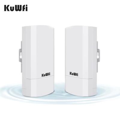 China KuWFi cpe120 antenna wifi router 300mbps high gain cpe ip65 outdoor waterproof high speed strong signal wireless bridge with led display for sale