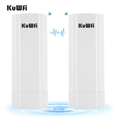 China Long range15dbi port 5km Ethernet gigabit cpe wifi OEM KuWFi 11ac 900mbps outdoor wireless bridge outdoor panel antenna for IP camera for sale