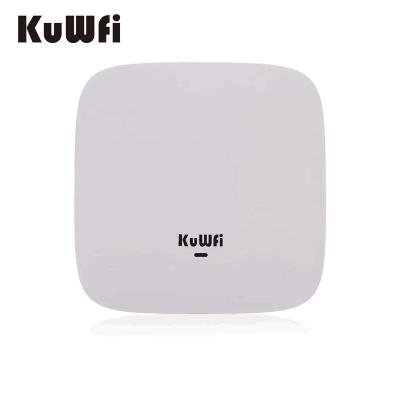 China KuWFi 11ac 750mbps dual sample radio 24v poe power wifi ethernet 100users A770 ceiling home wireless access point for hotel room for sale