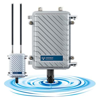 China High Performance 2.4g 300mbps Outdoor Waterproof Wireless Repeater Access Point Wifi Router KuWFi Point To Point Wireless Bridge for sale