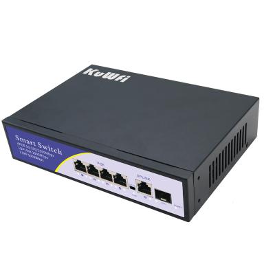 China Factory OEM ODM POE switch 4 multiport 8 16 24 port 1000Mbps Ethernet poe switch manufacturer 1 gigabit SFP gigabit POE switch 4 ports for sale