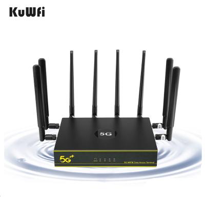 China KuWFi 5G Dual Band CPE WiFi Router 1800Mbps Joint High Speed ​​Wireless Modem 5G WIFI 6 Gigabit Router with SIM Card Slot for sale