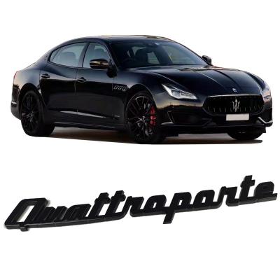 China Easy fitment suitable for maserati president to modify and rear side label upgrade Maserati logo / GranLusso Q4GTS label is black lit for sale