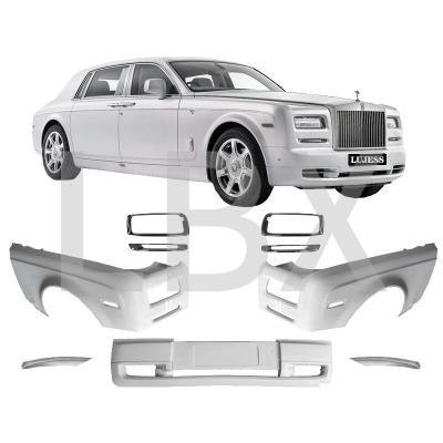 China Easy Fit Body Kit For Rolls Royce Phantom Generation 1 Upgrade 2 Generation Headlight Front Bumper Headlamp Frame Wing Panel for sale