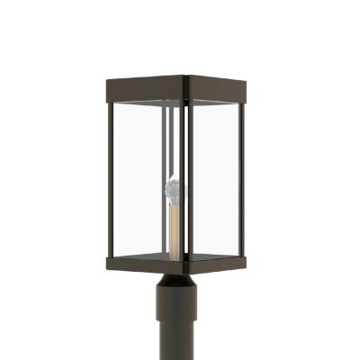 China Tempered Glass 8W Mirage Outdoor LED Post Light, Modern Pillar Lamp, Aluminum Body, Glass Cover, For Home Hotel Garden Resort Use for sale