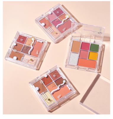 China New High Dye Waterproof Wholesale OEM Eyeshadow Palette Cosmetics Private Label 7 Colors Eyeshadow Palette for sale