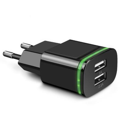 China Unique Smart Phone 2019 Design OEM 2.1A Dual USB Wall Charger, Mobile Phone Accessories for sale