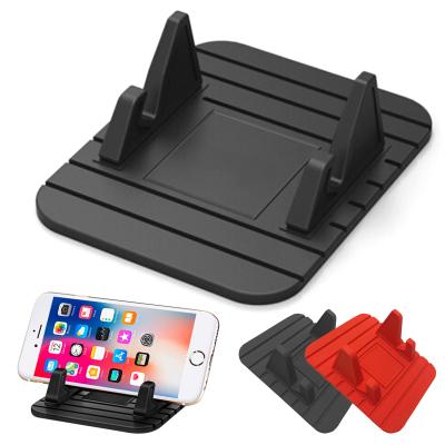 China 2019 Non-slip Car Dashboard Desk Mount Holder Matte Mobile Phone Mount Holder Silicone Pad Removable Cell Phone Holder For Huawei for sale