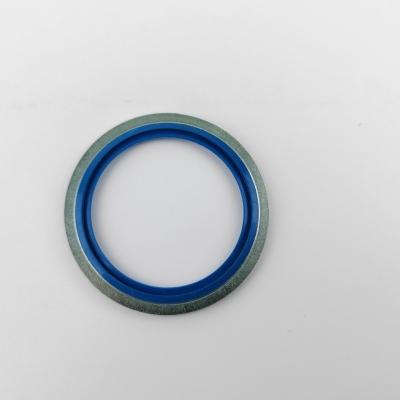 China Semi Wrapped Blue Combination Gasket Galvanized Metric Seal Customized Color for sale