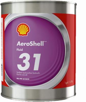 China Synthetic Hydrocarbon Based Aviation Chemicals Aeroshell 31 Hydraulic Fluid for sale