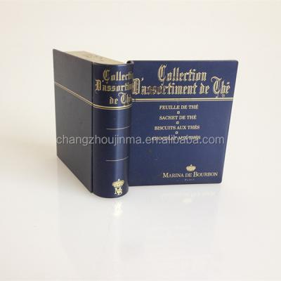 China Recycled Materials Book Shape Coin Money Special Hot Selling Tin Box for sale