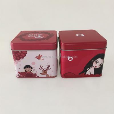 China Packaging For Cookies Or Other Things Factory Direct Sell Mini Square Traditional Gift Tin Box For Supplier for sale