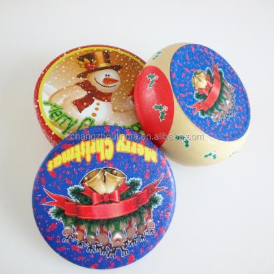 China Recycled Materials Tinplate Round Candle Two Piece Tin Jar Box Colorful Wholesale for sale