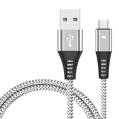 China Factory Price 1.2m High Speed ​​Data Charging Type C Cable For S10 S9 Fast Charging Wire With LED Data Tie Down Android Charger USB Cable for sale