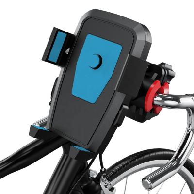 China Stable Bracket 360 Rotation ABS Bracket Bike Motorcycle Mobile Phone Holder Bike Bicycle Support Stand for sale