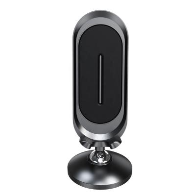 China Mini Magnetic Style Universal Mini Center Console Aluminum Alloy 360 Rotation Car Phone Holder for sale