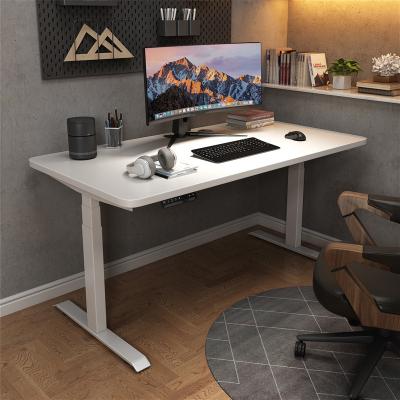 China (Height) 2022 New Adjustable Customize Electric Black White Desk For Sale, Smart Single Electric Motor Height Adjustable Lift Desk For Office for sale