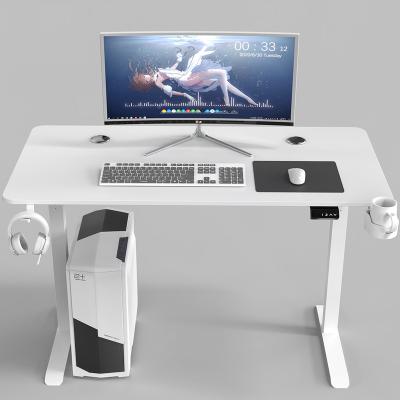 China (Height) 2022 Adjustable New White Adjustable Height Position Desk For Work Ergonomic Lifting Desk With Electric Power for sale