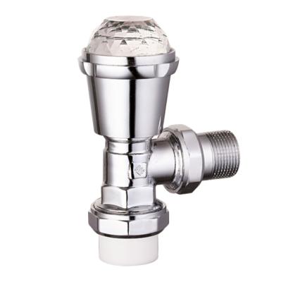 China PP-R General Connection Polished and Chrome Plated Brass Radiator Valve (Angle) for sale