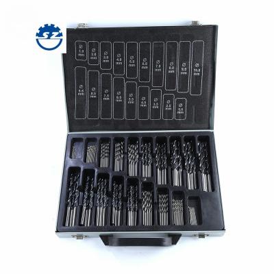 China Metal Drilling 170 PCS Metal Case Drilling 1-10mm HSS Straight Shank Twist Drill Bit Set for sale