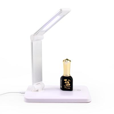 China New Professional Mini Nail Lamps 12W USB Aluminum Nail Table Lamp Nail Dryer Desk Lamp Metal Material Flexible Office Contract for sale