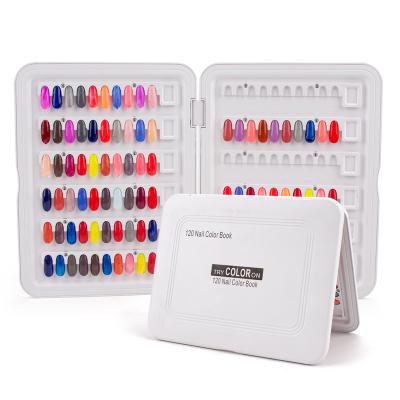 China wow! ! 2022 New Arrival Nail Tips Sample Practice Acrylic Gel Nail Color Chart Display Box Book Nail Gel Polish Book 28*22.5*2cm for sale