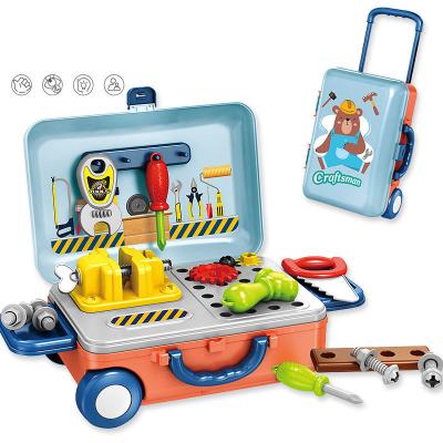 China Medical Tool Toys Gift Boy Simulation Child Drill Portable Suitcase Tool Kit MODEL TOY Pretend Play Game Props for sale